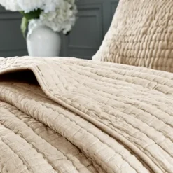 Kirkland's Home Natural Serene Quilted 3-Pc. Queen Coverlet Set- Bedspreads & Coverlets