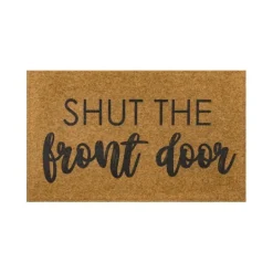 Kirkland's Home Natural Shut The Front Door Doormat- Doormats