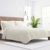 Kirkland's Home Natural Stitched Floral 2-Pc. Twin Quilt Set- Quilts
