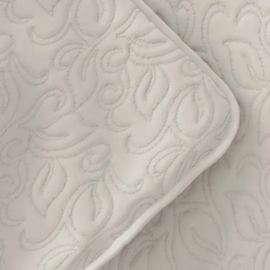 Kirkland's Home Natural Stitched Floral 3-Pc. Queen Quilt Set- Quilts