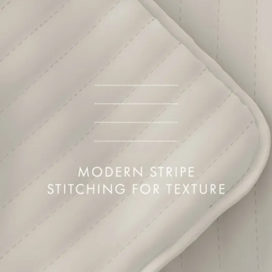 Kirkland's Home Natural Stitched Stripes 3-Pc. Queen Quilt Set- Quilts