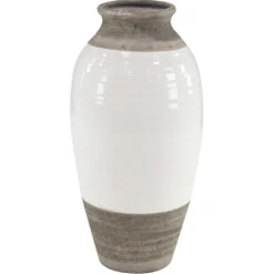 Kirkland's Home Natural Stone Two-Tone Coastal Vase- Vases
