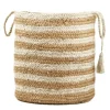 Kirkland's Home Natural Striped Jute Basket With Handles, 19 In.- Baskets & Boxes