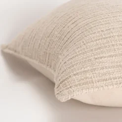 Kirkland's Home Natural Subtle Striped Oversized Pillow- Pillows