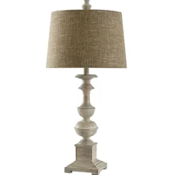 Kirkland's Home Natural Traditional Farmhouse Table Lamp- Table Lamps