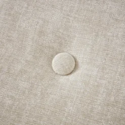 Kirkland's Home Natural Tufted Upholstery Tapered Leg Bench- Benches & Ottomans