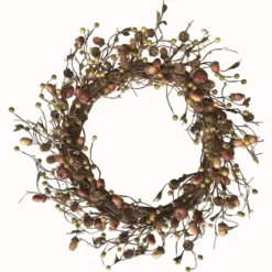 Kirkland's Home Natural Twig And Acorn Harvest Wreath- Wreaths
