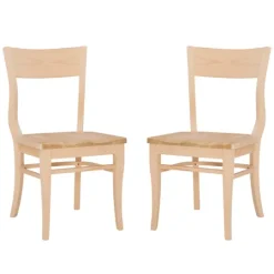 Kirkland's Home Natural Wave Frame Dining Chairs, Set Of 2- Dining Chairs