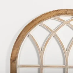 Kirkland's Home Natural Weathered Wood Window Arch Plaque- Wall Plaques