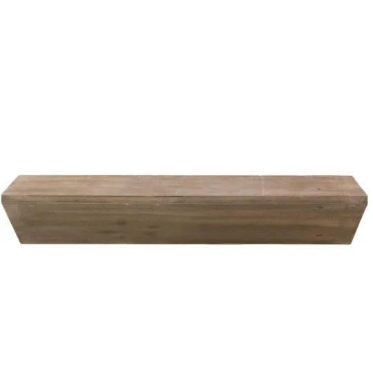Kirkland's Home Natural Wedge Wood Small Floating Shelf- Shelves
