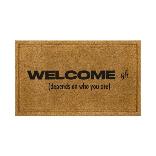 Kirkland's Home Natural Welcome-Ish Doormat- Doormats