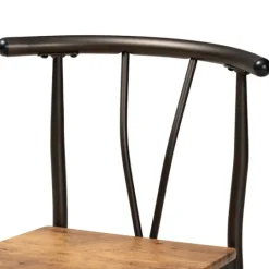 Kirkland's Home Natural Wood And Metal 5-Pc. Dining Set- Dining Tables