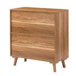 Kirkland's Home Natural Wood And Rattan 2-Door Cabinet- Cabinets & Sideboards