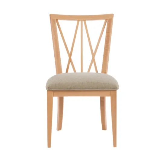Kirkland's Home Natural Wood Architectural Dining Chairs, Set Of 2- Dining Chairs