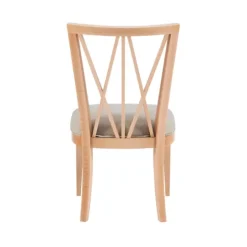 Kirkland's Home Natural Wood Architectural Dining Chairs, Set Of 2- Dining Chairs