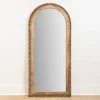 Kirkland's Home Natural Wood Beaded Arch Leaner Mirror- Decorative Mirrors