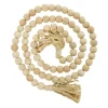 Kirkland's Home Natural Wood Beaded Tassel Garland- Decorative Accents