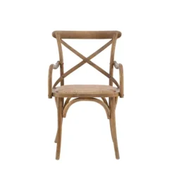 Kirkland's Home Natural Wood Cane Seat Accent Chair- Accent Chairs