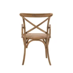Kirkland's Home Natural Wood Cane Seat Accent Chair- Accent Chairs