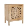 Kirkland's Home Natural Wood Carved Medallion Cabinet- Cabinets & Sideboards