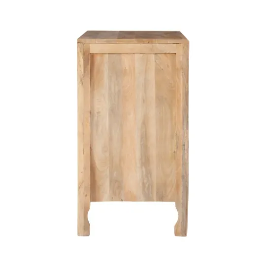Kirkland's Home Natural Wood Carved Medallion Cabinet- Cabinets & Sideboards