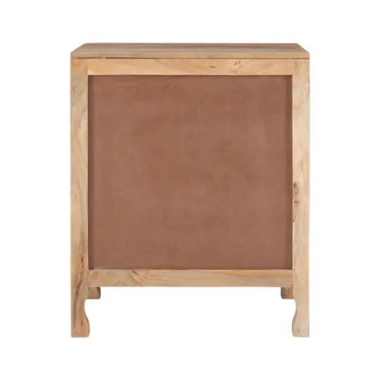 Kirkland's Home Natural Wood Carved Medallion Cabinet- Cabinets & Sideboards