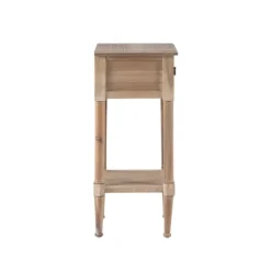 Kirkland's Home Natural Wood Coastal Compact Accent Table- Accent & End Tables