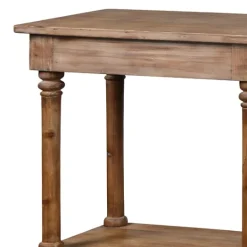 Kirkland's Home Natural Wood Console With Shelf- Console Tables