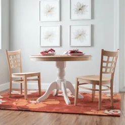 Kirkland's Home Natural Wood Curved Back Dining Chairs, Set Of 2- Dining Chairs