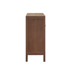 Kirkland's Home Natural Wood 2-Door Cane Webbing Chest- Cabinets & Sideboards