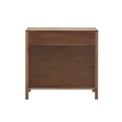 Kirkland's Home Natural Wood 2-Door Cane Webbing Chest- Cabinets & Sideboards