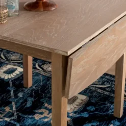 Kirkland's Home Natural Wood Drop Leaf Dining Table- Dining Tables