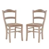 Kirkland's Home Natural Wood Farmhouse Dining Chairs, Set Of 2- Dining Chairs