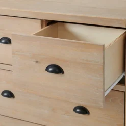 Kirkland's Home Natural Wood Grain 5-Drawer Storage Chest- Dressers & Chests
