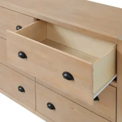 Kirkland's Home Natural Wood Grain 6-Drawer Dresser- Dressers & Chests