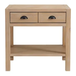 Kirkland's Home Natural Wood Grain Open Shelf Nights D- Nightstands