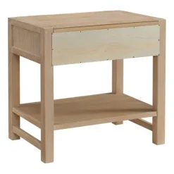 Kirkland's Home Natural Wood Grain Open Shelf Nights D- Nightstands