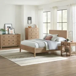 Kirkland's Home Natural Wood Grain Open Shelf Nights D- Nightstands