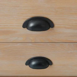 Kirkland's Home Natural Wood Grain Open Storage Nights D- Nightstands