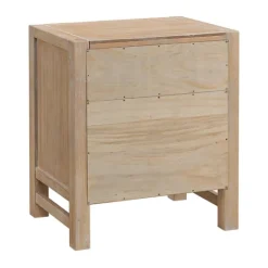 Kirkland's Home Natural Wood Grain Open Storage Nights D- Nightstands