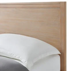 Kirkland's Home Natural Wood Grain Panel King Bed- Beds & Headboards