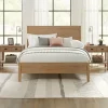 Kirkland's Home Natural Wood Grain Panel Queen Bed- Beds & Headboards