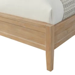Kirkland's Home Natural Wood Grain Panel Queen Bed- Beds & Headboards