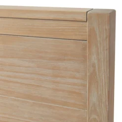 Kirkland's Home Natural Wood Grain Panel Queen Bed- Beds & Headboards
