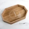 Kirkland's Home Natural Wood Monogram J Decorative Tray- Decorative Trays