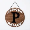 Kirkland's Home Natural Wood Monogram P Wall Plaque- Monogram Wall Decor