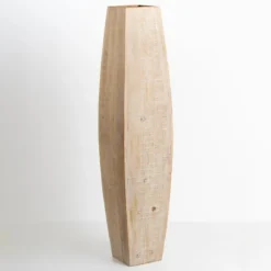 Kirkland's Home Natural Wood Oblong Floor Vase, 37 In.- Vases