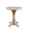 Kirkland's Home Natural Wood Pedestal Martha Stewart Accent Table- Accent & End Tables