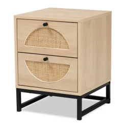 Kirkland's Home Natural Wood Rat Cut Out Nights D- Nightstands