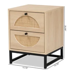Kirkland's Home Natural Wood Rat Cut Out Nights D- Nightstands